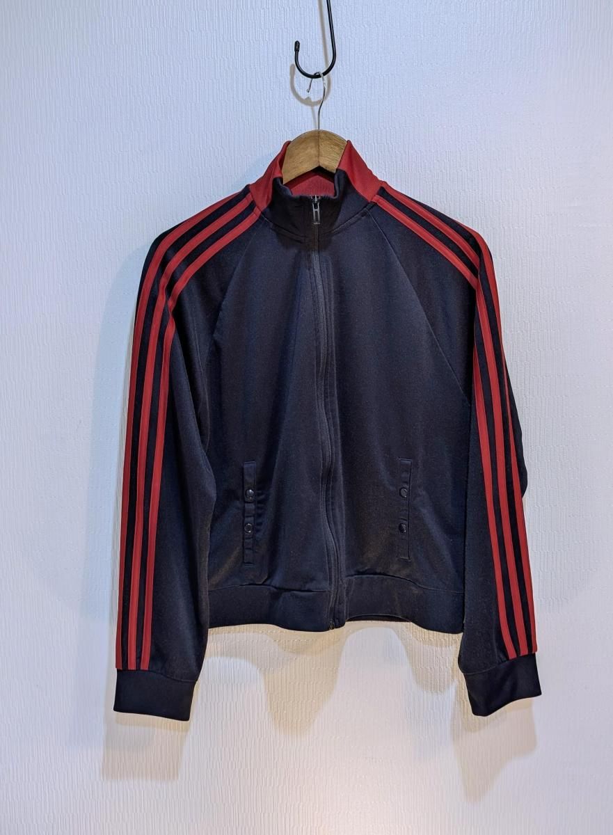 アディダス 3ストライプ トラックジャケット ネイビー レッド
