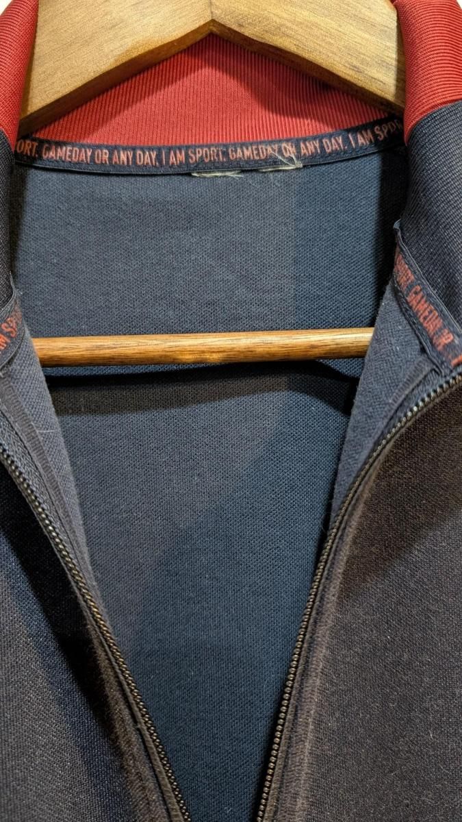 アディダス 3ストライプ トラックジャケット ネイビー レッド