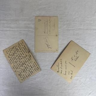 アンティークポストカード 花 彩色 1920年代