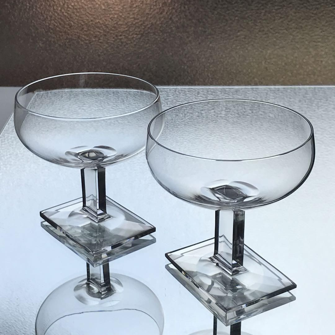 アンティーク オールドバカラ ダヴォス シャンパングラス ペア