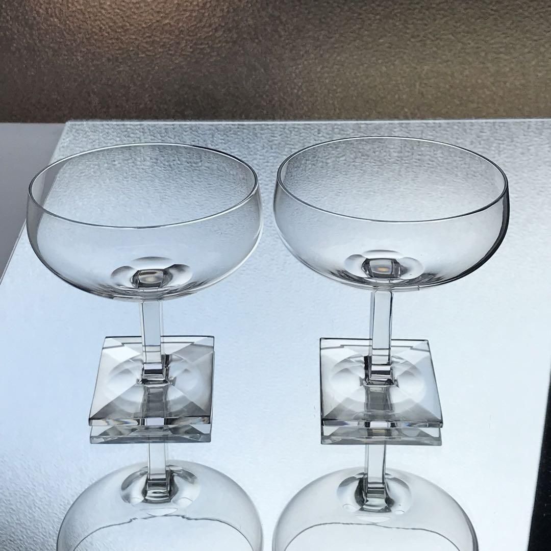 アンティーク オールドバカラ ダヴォス シャンパングラス ペア