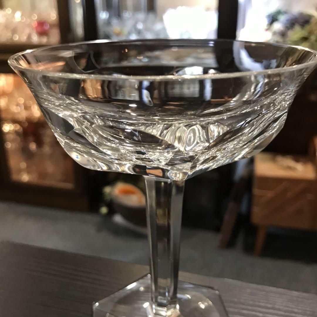 アンティーク バカラ マルメゾン シャンパングラス ペア