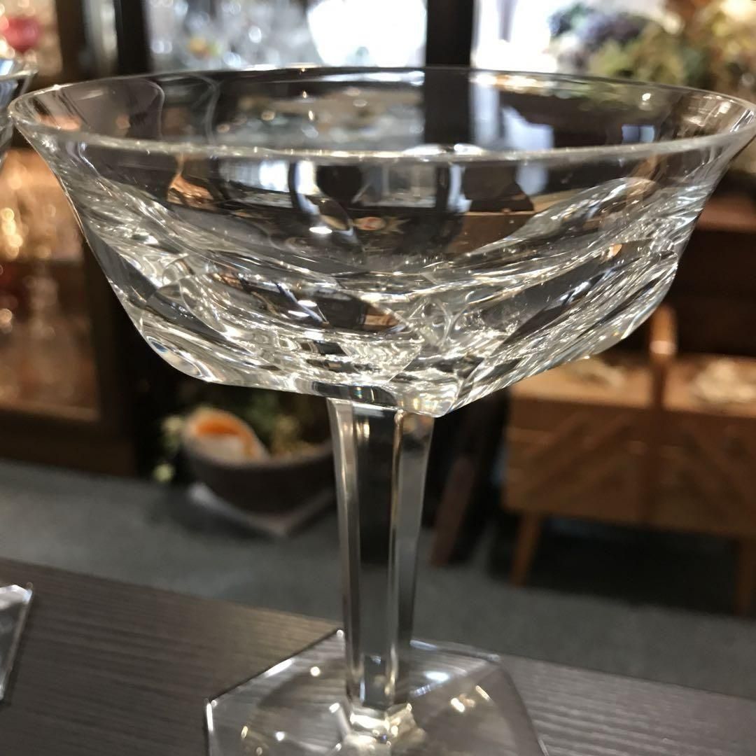 アンティーク バカラ マルメゾン シャンパングラス ペア