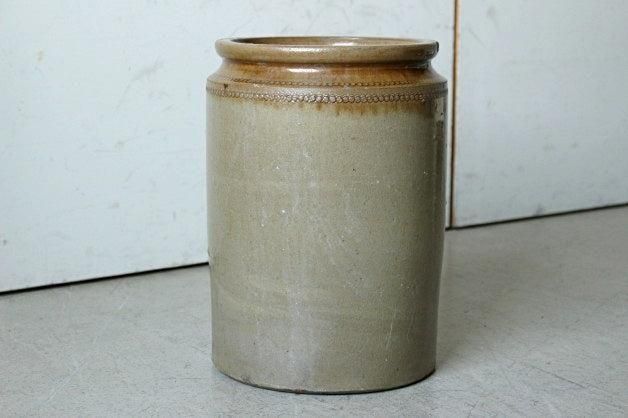 レア　イギリスアンティーク　陶器ジャー イギリスアンティーク陶器 特大ストーンジャー