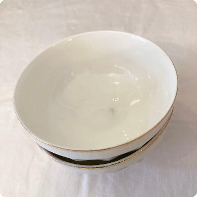アンティーク フランス製 花柄ミニカフェオレボウル お茶碗サイズ