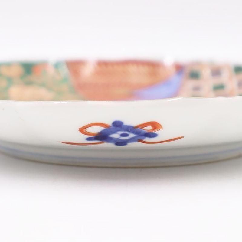 伊万里 色絵 中皿 七寸半 アンティーク 和食器