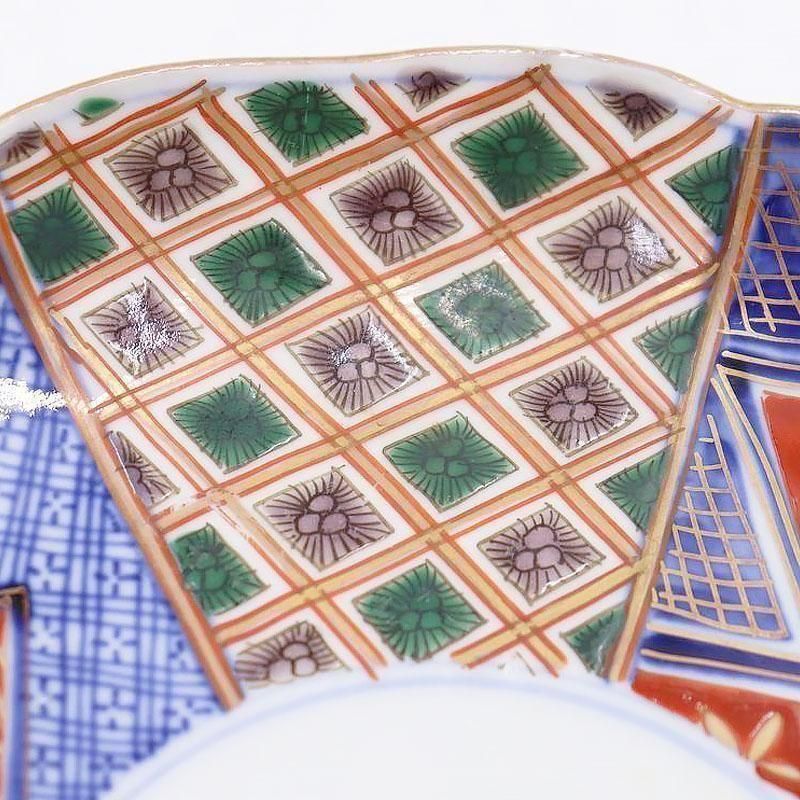 伊万里 色絵 中皿 七寸半 アンティーク 和食器