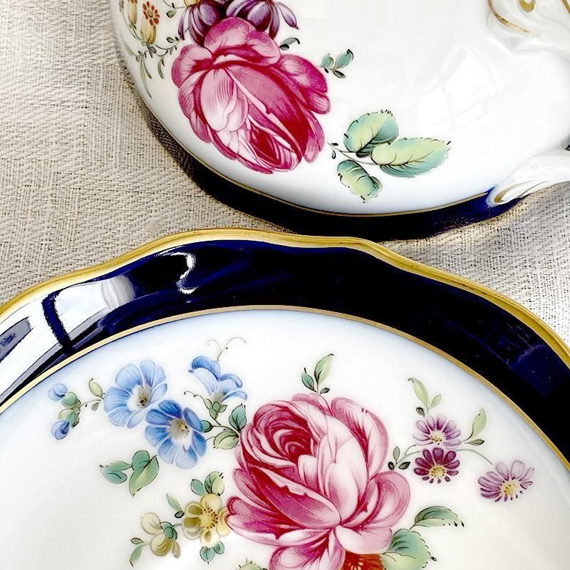 アンティーク フッチェンロイター ティーカップ バラ大輪