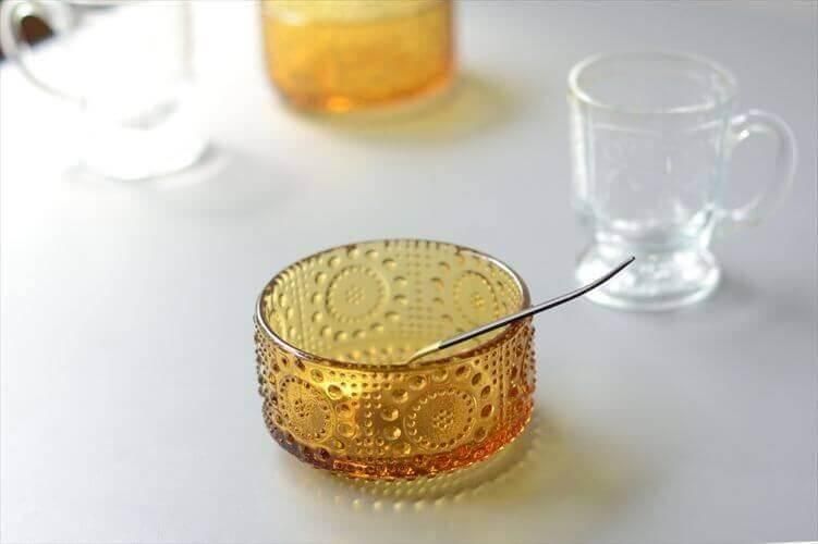 リーヒマエンラシ グラッポニア/ボウルΦ9cm 4つウランガラス リーヒマエンラシ グラッポニア クリア ボウル 150 ml