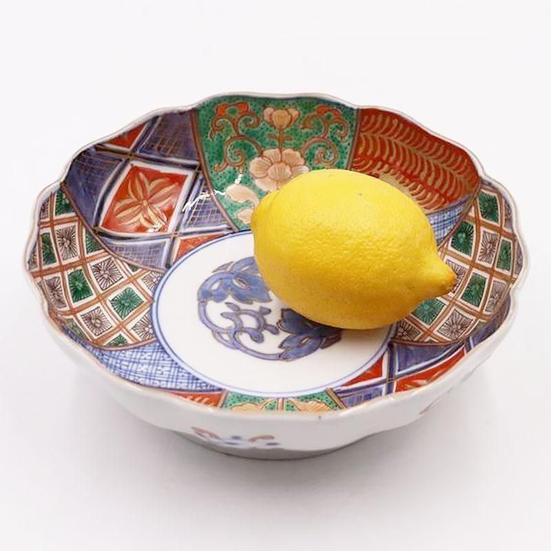 伊万里 手描き 赤絵 なます皿 大きめ アンティーク