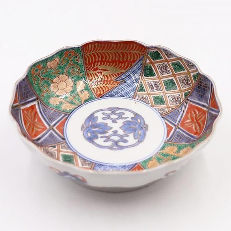 伊万里 手描き 赤絵 なます皿 大きめ アンティーク