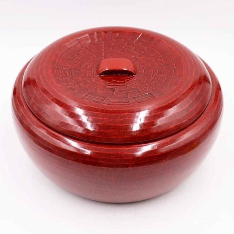 後藤塗り 朱赤おひつ 昭和初期 木製アンティーク