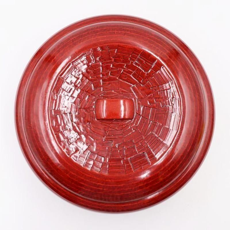 後藤塗り 朱赤おひつ 昭和初期 木製アンティーク