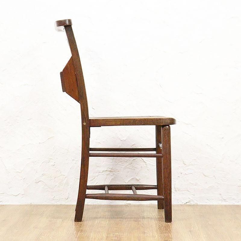 チャーチチェア 教会椅子 背もたれ 木製 ポケット付き 収納 レトロ ビンテージ 東谷 ダイニングチェア 木製 おしゃれ 椅子 天然木 背面収納 肘