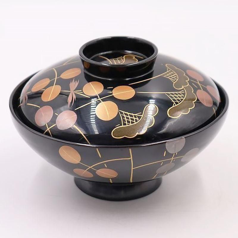 昔の吸物椀8客セット「あA14 漆器 蒔絵 千鳥 明治 大正 昭和 江戸骨董」 昔の吸物椀8客セット「あA14 漆器 蒔絵 千鳥 明治 大正 昭和 江戸