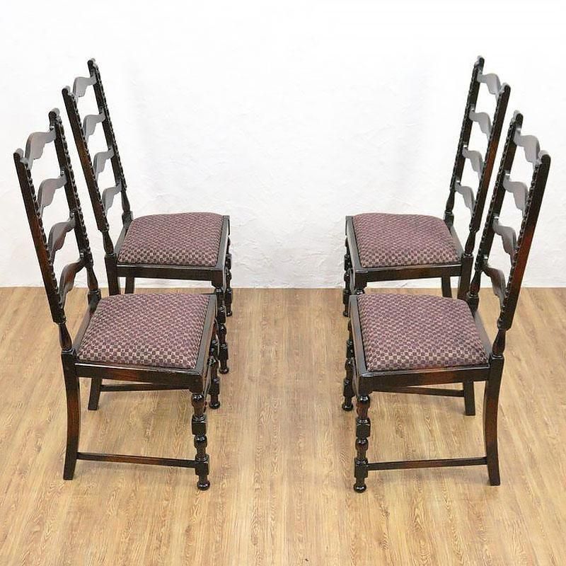 イギリス製 ヴィンテージ ハイバックチェア パープル