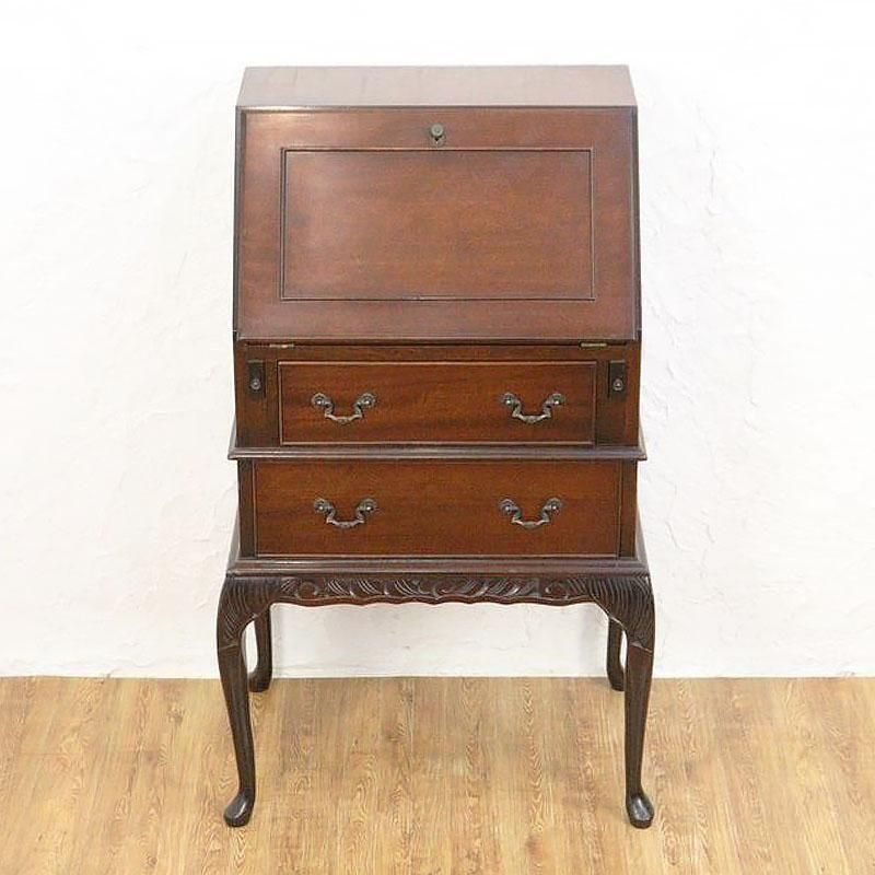 イギリス製 マホガニー ライティングビューロー アンティーク