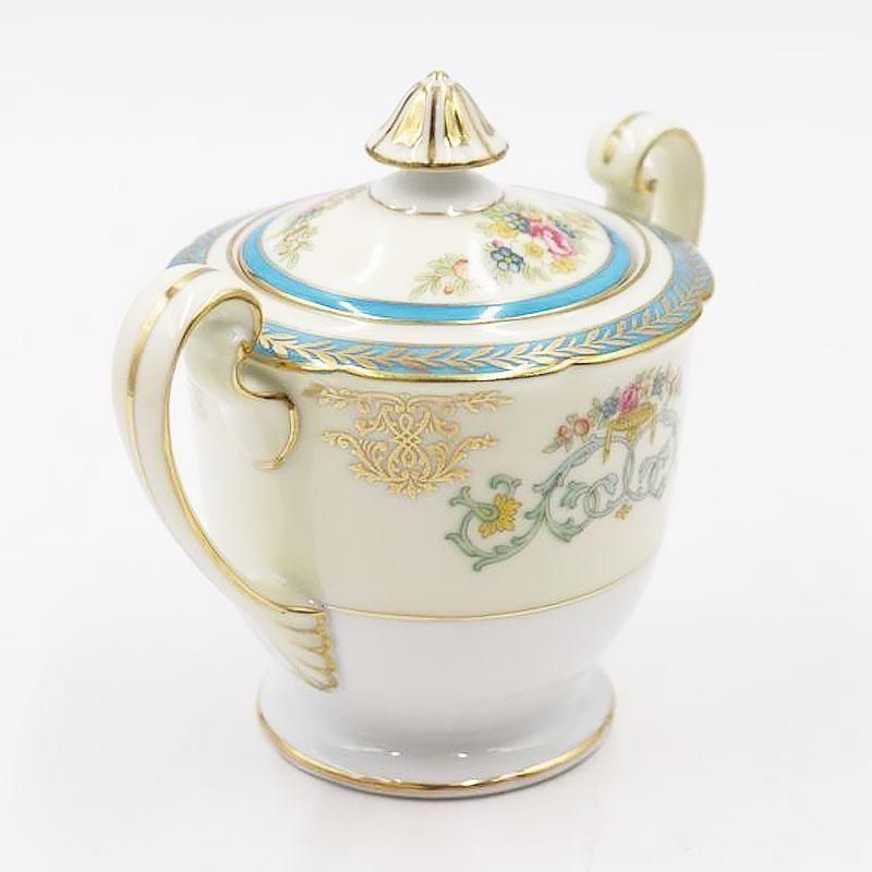 Noritake - 【希少】オールドノリタケ 薔薇紋 ビード盛り シュガーボウル クリーマー 専用】オールドノリタケ 薔薇紋 ビード盛り シュガーボウル