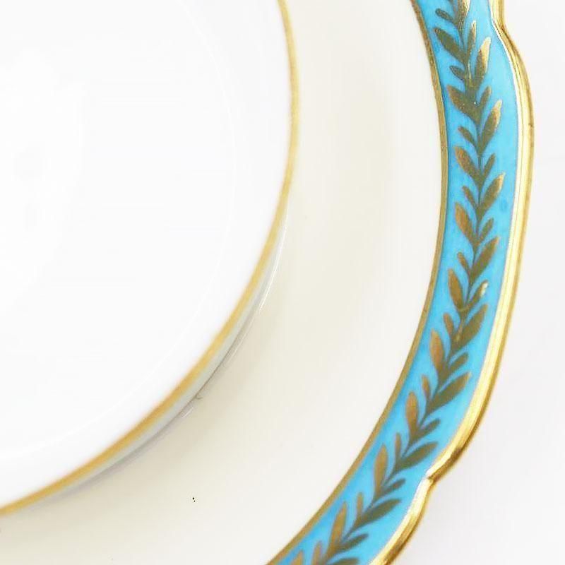 オールドノリタケ シュガーポット 水色 ブルーローズ