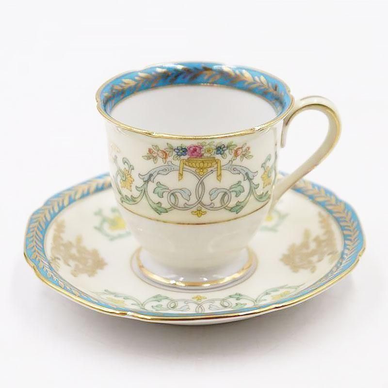 ヴィンテージ オールドノリタケ チョコレートカップ 水色