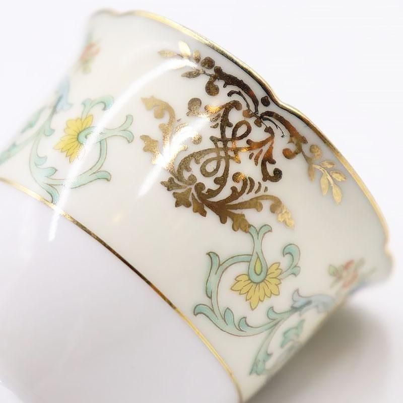 □モールド作品□１９１１年□２７cm□馬上のインディアン□窯印削除□ノリタケ◇ ヴィンテージ オールドノリタケ チョコレートカップ 水色