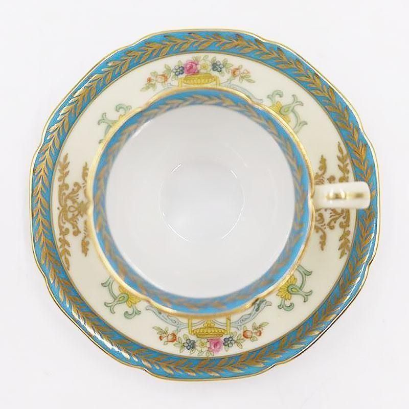 オールドノリタケ ヴィンテージ オールドノリタケ チョコレートカップ 水色