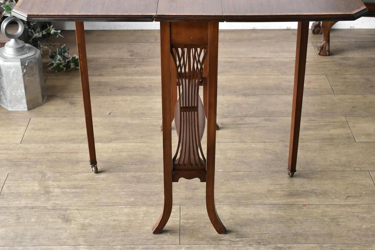 85629★英国 アンティーク サザーランドテーブル マホガニー コンソール 85629☆英国 アンティーク サザーランドテーブル マホガニー