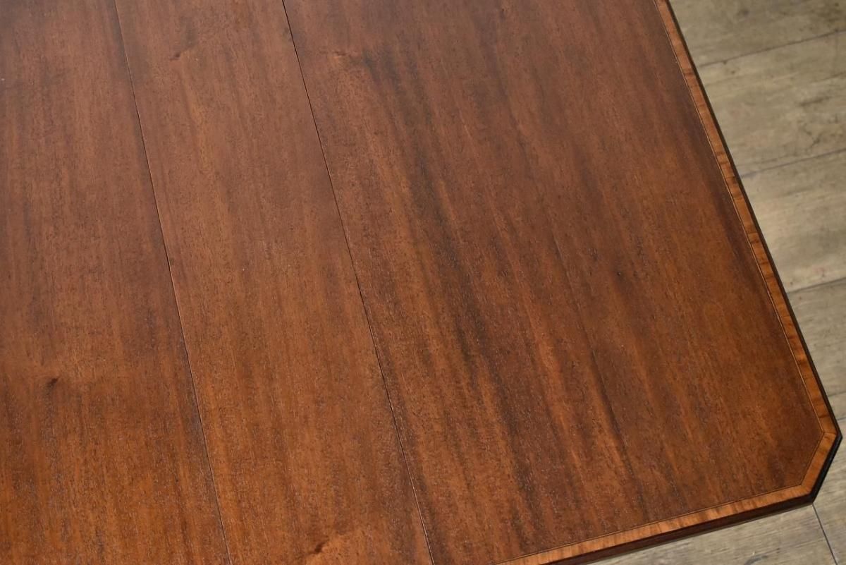 85629☆英国 アンティーク サザーランドテーブル マホガニー