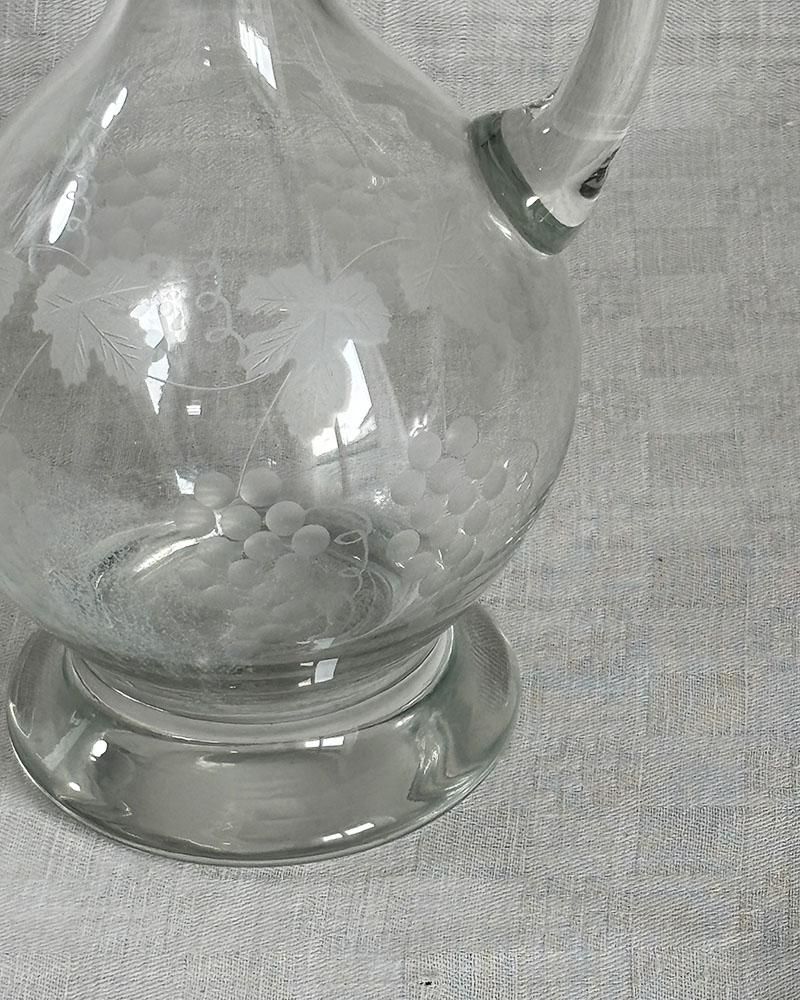 ぶどう柄 クリアガラス ワインディスペンサー 水差し