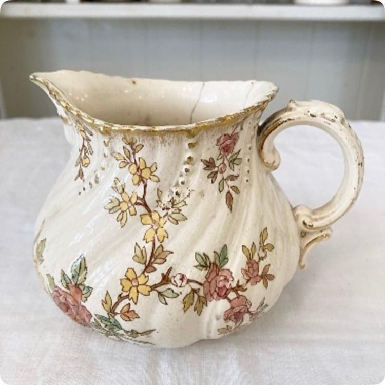 サルグミンヌ ルイ15世 ピッチャー U&C時代 割れあり 金継ぎ用 サルグミンヌ ルイ15世 ピッチャー U&C時代 割れあり 金継ぎ用