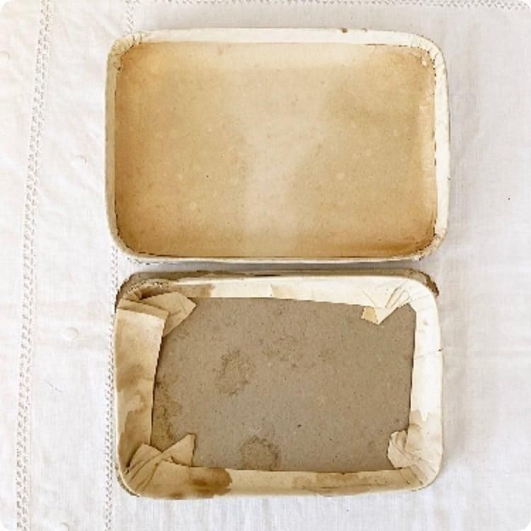 フランス製 アンティーク ドラジェボックス 紙製収納ボックス