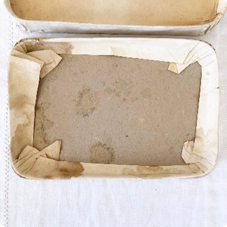 フランス製 アンティーク ドラジェボックス 紙製収納ボックス