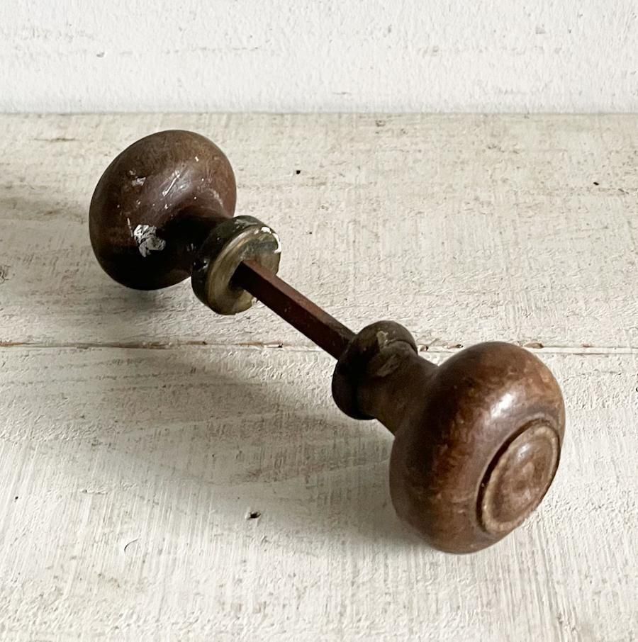 フランス製アフリカアンティークの木製スコップ