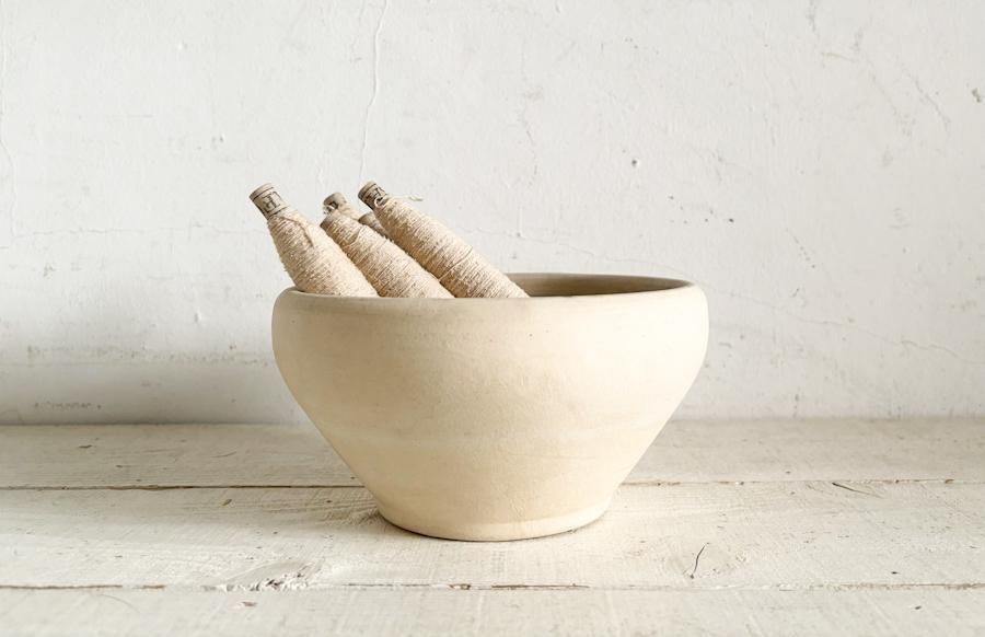 フランスアンティーク陶器ボウル 素朴なデザイン