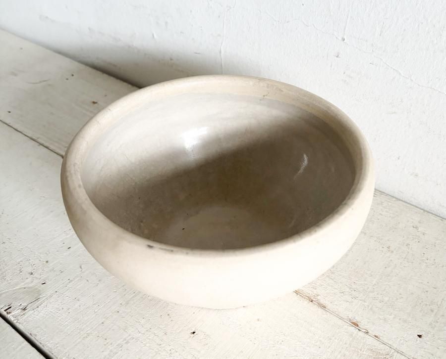 フランスアンティーク陶器ボウル 素朴なデザイン