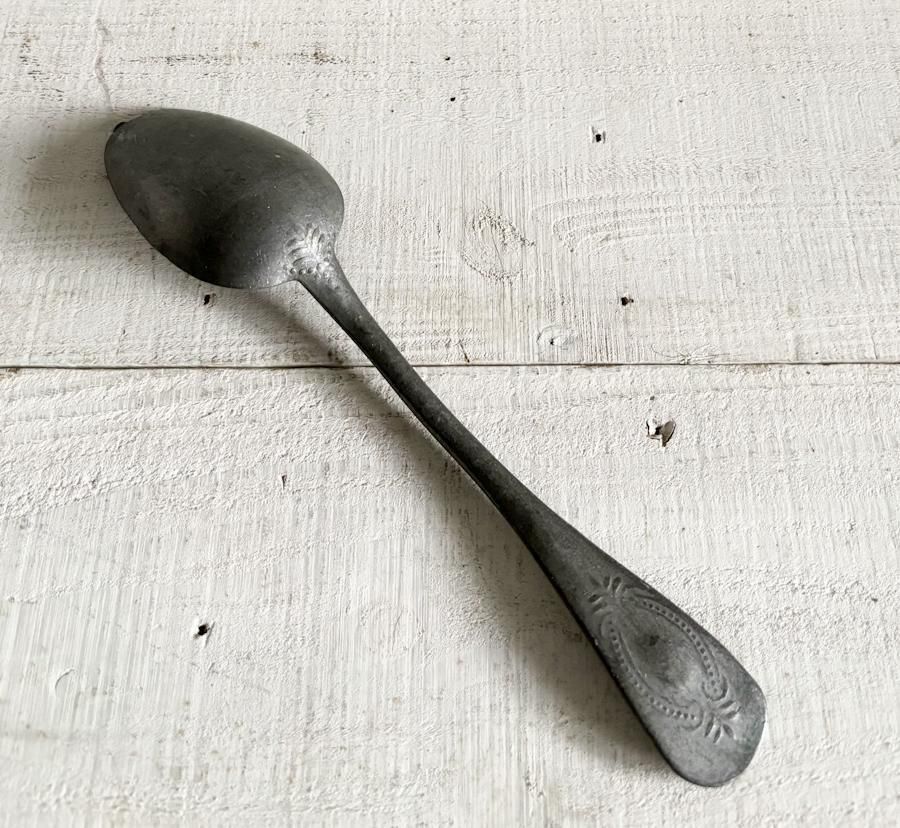 フランス アンティーク ピュータースプーン 4本セット