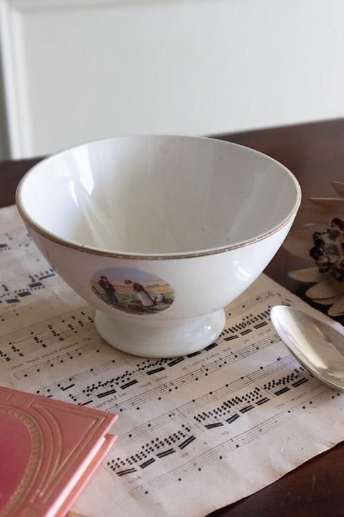 MarieDaageリモージュ　デザートプレート　パープルピンク　ボタニカル柄 MarieDaageリモージュ デザートプレート パープルピンク