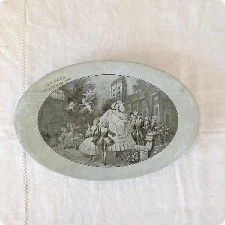 GIEN ジアン皿 アンティークブルー フランス直輸入