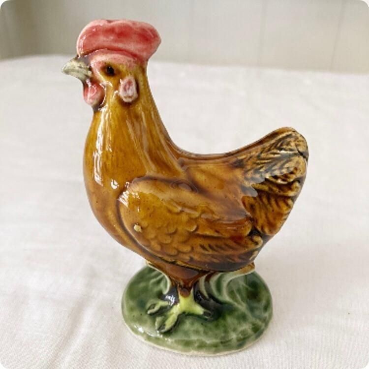 VINTAGE アンティーク フランス　ニワトリ　置物　オブジェ VINTAGE アンティーク フランス ニワトリ 置物 オブジェ