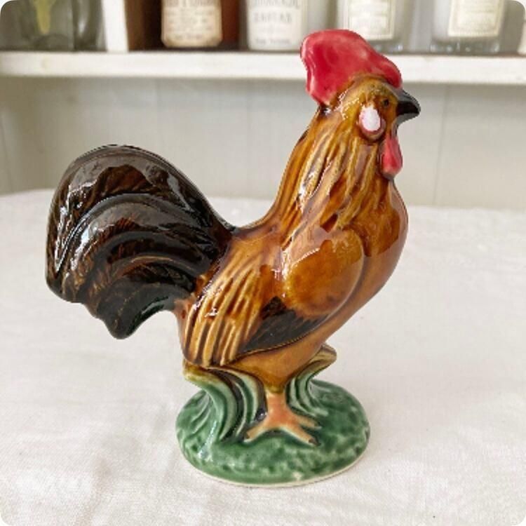 フランス 陶器製 雄鶏 オブジェ インテリアアクセント