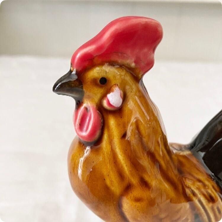 フランス 陶器製 雄鶏 オブジェ インテリアアクセント