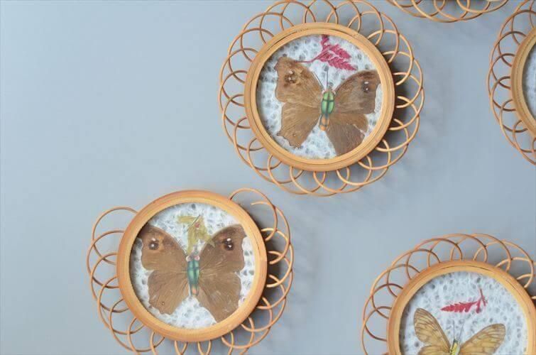 ポルトガル 蝶のコースター 6枚セット ヴィンテージ
