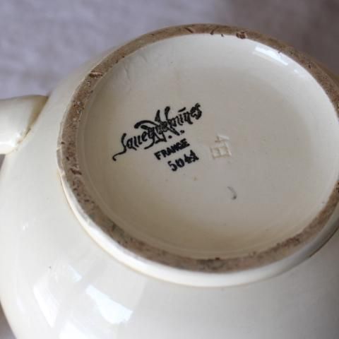 アンティーク SARREGUEMINES ハンドペイント