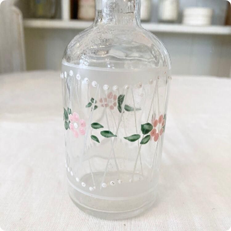 フランス直輸入】手描きのピンクの小花が愛らしい ヴィンテージ