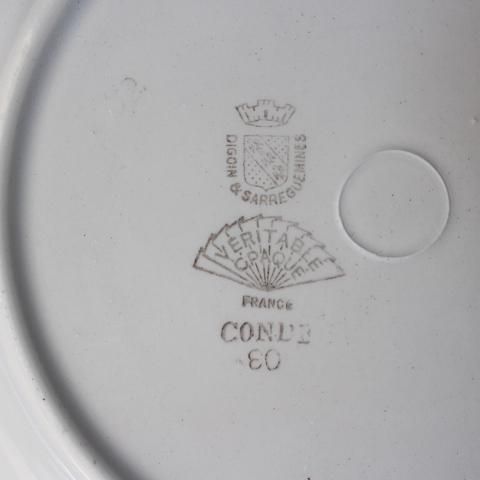 フランスブロカント☆DIGOIN & SARREGUEMINES お皿2枚 - ANTIQUE