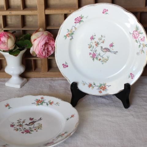 西洋アンティークお皿 フランス製 アンティーク・ヴィンテージ食器 ロアンインテリア