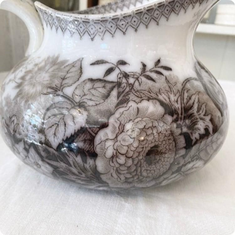 サルグミンヌ　ジャルディニエール　JARDINIERE 黒 ブラウン　皿　蚤の市 サルグミンヌ ジャルディニエール JARDINIERE 黒 ブラウン 皿 蚤の市