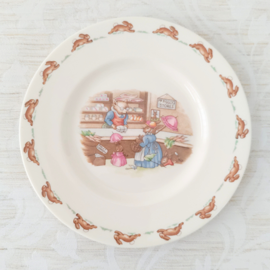 ロイヤルドルトン　バニキンス(Granpa's story) VINTAGE ROYAL DOULTON BUNNYKINS GRANDPA'S STORY FIGURINE