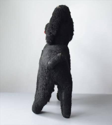 【アンティーク】プードルフィギュア 白黒セット 陶器製　イギリス アンティーク】プードルフィギュア 白黒セット 陶器製 イギリス