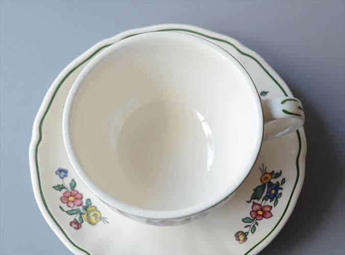 ドイツ　Villeroy boch ヴィンテージ　チューリップ　オーバル ドイツ製 VILLEROY&BOCH Alt Strassburg カップ&ソーサー